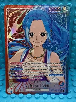 One Piece TCG Nefeltari Vivi EB03-001 Alternate Art Leader Heroines - Image 1