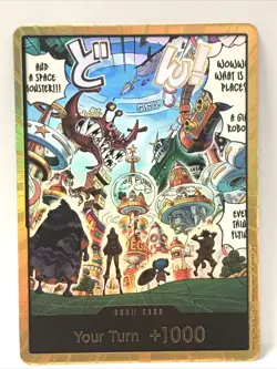 ONE PIECE OP14 EB04 GOLD DON!! Card The Azure Sea's Seven Foil ENGLISH - Image 1