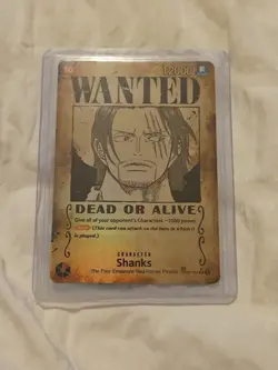 Shanks OP09-004 SP Wanted Emperors in the New World ONE PIECE Card En. - Image 1