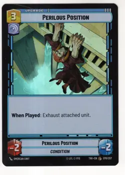 Star Wars Unlimited TotR Foil Card TWI070 Perilous Position - Image 1
