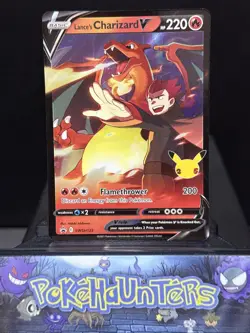 Pokemon Card Lance’s Charizard V SWSH133 Celebrations Black Star Promo NM - Image 1