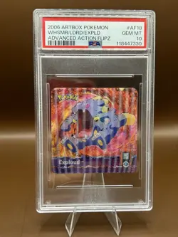 PSA 10 Pokemon Exploud Whismur Advanced Action Flipz Card 2006 #AF18 POP 1 - Image 2