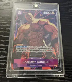 One Piece Charlotte Katakuri Alt Art (067) Card Divine Speed (OP11) Ungraded - Image 2