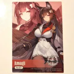 Azur Lane Vol.4 Trading Clear Card No.87 Amagi - Image 1