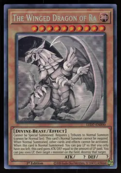 The Winged Dragon of Ra (Ghost Rare) LED7-EN000 1st Edition YU-GI-OH - Image 1