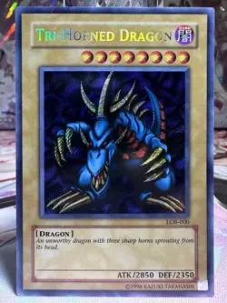 Tri-horned Dragon Secret Rare Unlimted Edition - LOB-000 - Mint - YuGiOh! - Image 1