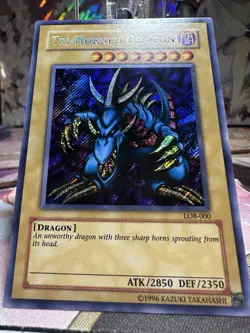 Tri-horned Dragon Secret Rare Unlimted Edition - LOB-000 - Mint - YuGiOh! - Image 4