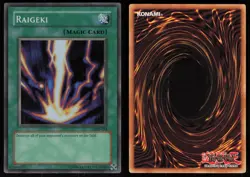 Raigeki LOB-053 2002 Super Rare YU-GI-OH - Image 3