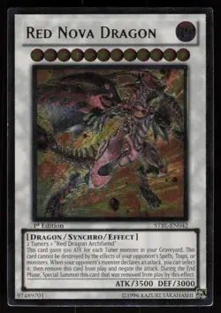 Red Nova Dragon STBL-EN042 Ultimate Rare 1st Edition YU-GI-OH - Image 1