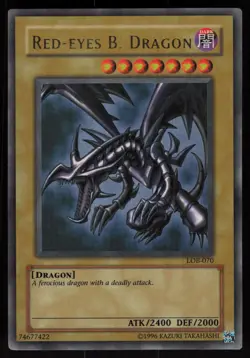 Red-Eyes B. Dragon LOB-070 2002 Ultra Rare YU-GI-OH - Image 1