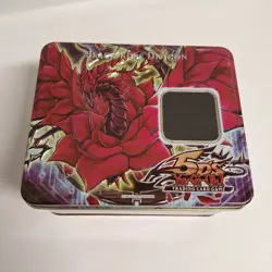 2008 Yu-Gi-Oh 5D’s Black Rose Dragon Collectible Tin Empty Konami Upper Deck - Image 1