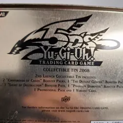 2008 Yu-Gi-Oh 5D’s Black Rose Dragon Collectible Tin Empty Konami Upper Deck - Image 4