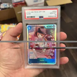 2025 ONE PIECE OP11-A FIST OF DIVINE SPEED #054 NAMI PSA 10 - Image 1