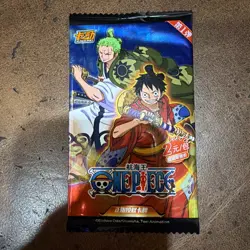 1 Booster Pack Of ONE PIECE ANIME King of Pirate CCG TCG Holo Trading Cards - Image 1