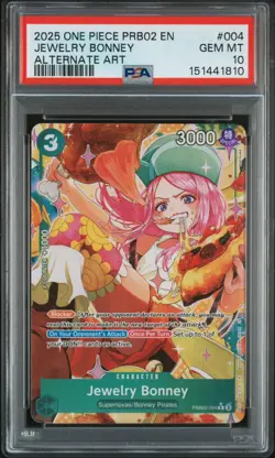 PSA 10 - 2025 One Piece PRB02-004 Jewelry Bonney - Alternate Art - Image 1