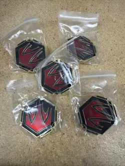 Lorcana Whispers in the Well League Promo Pin Ruby Ink [x5 Pins] - Image 1