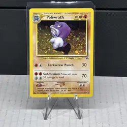 Poliwrath - 9/75 - Pokemon Neo Discovery 1st Edition Holo Rare Card WOTC MP Nice - Image 1