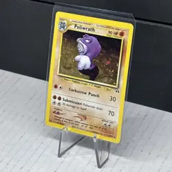 Poliwrath - 9/75 - Pokemon Neo Discovery 1st Edition Holo Rare Card WOTC MP Nice - Image 3