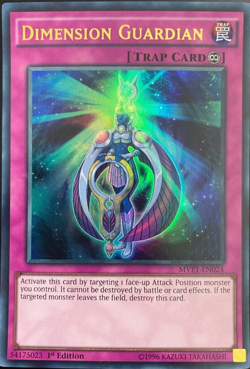 Dimension Guardian - MVP1-EN024 Ultra Rare 1st Edition YuGiOh TCG Card - Image 1
