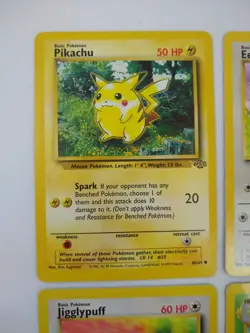 Vintage Pokemon Card Lot Pikachu Eevee Jigglypuff Butterfree Jungle WOTC 1999 - Image 2