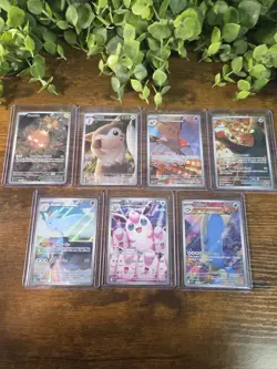 7 Card Pokemon Illustration Rare Lot All Pack Fresh - Image 1