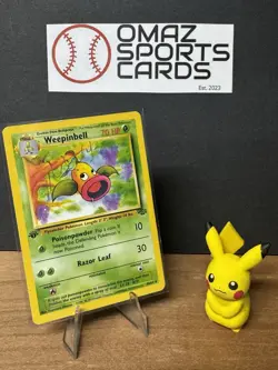 Weepinbell 1st Edtion Jungle Regular Pokemon Card 48/64 - EX - Image 1