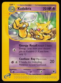 E-Reader Kadabra 084/165 Expedition Hajime Kusajima Pokemon TCG Card - Image 1