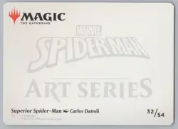 MTG Edge Crimped - Superior Spider-Man Art Card (Gold Signature) #32 -r508 - Image 2