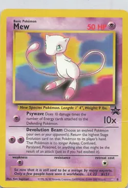 Pokemon Card - Mew #8 - Black Star Promo - Image 1
