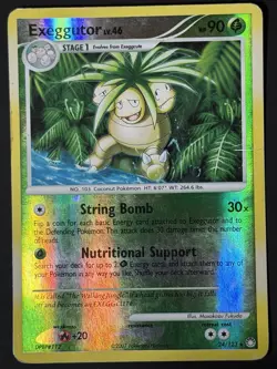 Pokemon Card - Exeggutor Mysterious Treasures 24/123 Reverse Holo Rare DMG - Image 3