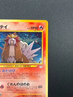 [NM] Entei Pokemon Card Japanese No.244 Neo 3 Revelation 2000 Vintage Holo 18A7 - Image 5