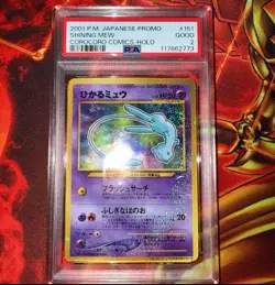 PSA 2 Shining Mew Pokemon Card Japanese Graded Promo Corocoro Comis #151 - Image 1