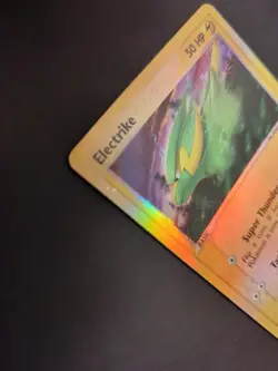 Electrike 53/109 EX Ruby & Sapphire Reverse Holo Pokemon Card TCG HP Damaged - Image 4