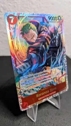 Roronoa Zoro EB04-007 SR One Piece Card Game Holo English NM - Image 2