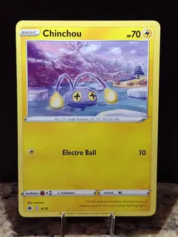 Chinchou 8/15 & Tynamo 10/15 McDonald's 2022 Happy Meal Promo Pokemon Cards - Image 3