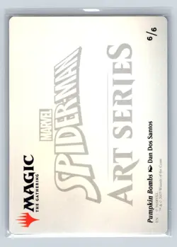 PUMPKIN BOMBS ART CARD ART SERIES: MARVEL'S SPIDER-MAN MAGIC: THE GATHERING NM - Image 2