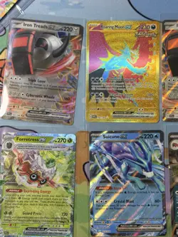 Pokemon EX Card Lot 12 Cards Gold Roaring Moon Espeon Arcanine Full Art NM - Image 3