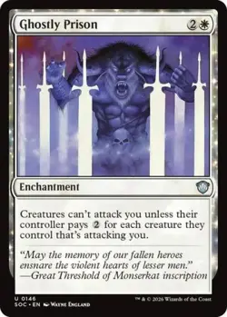 ~ Ghostly Prison ~ NM ~ Commander: Secrets of Strixhaven ~ MTG ~ - Image 1