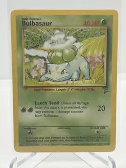 Bulbasaur 67/130 Base Set 2 (Seed Pokemon) Grass - Vintage WOTC - Image 1