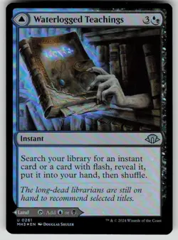 Waterlogged Teachings Foil Uncommon Modern Horizons 3 261 MTG Near Mint 2024 - Image 1