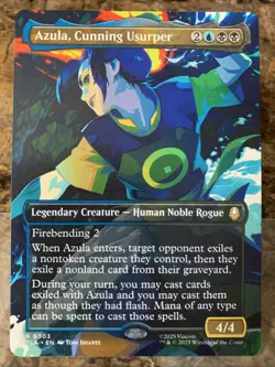 MTG TCG Avatar Azula, Cunning Usurper Borderless 0303 Regular Rare - Image 1