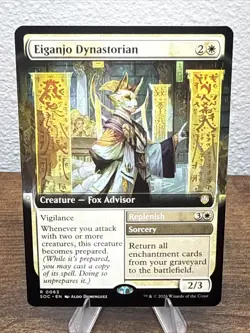 EIGANJO DYNASTORIAN (EXTENDED ART) Secrets Of Strixhaven Commander Magic MTG - Image 1