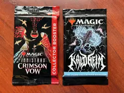 Magic MTG Kaldheim & Innistrad Crimson Vow Collector Boosters - New - Image 1