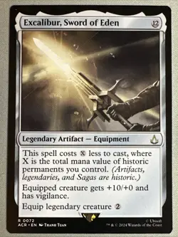 MTG / Excalibur, Sword of Eden / ACR / #72 / Regular / Rare / NM - Image 1