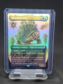 Foil The Lion-turtle (borderless) X4 M/NM Magic MTG Avatar: The Last Airbender - Image 1