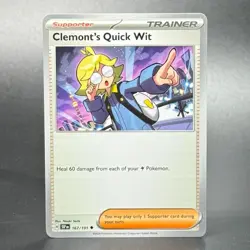 Pokemon Scarlet & Violet: Surging Sparks #167/191 Clemont's Quick Wit - Image 1