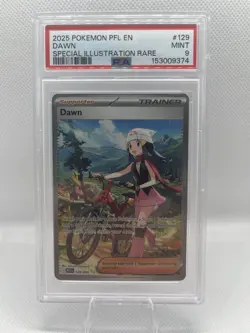 Pokemon Dawn 129/094 Phantasmal Flames Special Illustration Rare Holo PSA 9 - Image 1