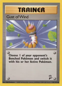 ~*~ GUST OF WIND ~ TRAINER ~ 1999 Pokemon Base Set ~ #93/102 ~*~ - Image 1