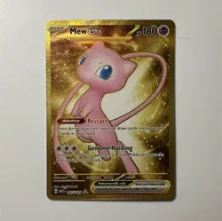 Pokemon TCG Mew EX Gold Full Art Holo 205/165 Sv151 Basic 180 HP CG Works - Image 1