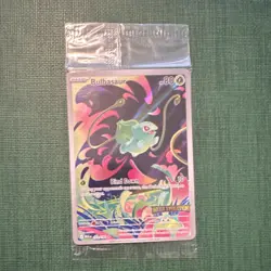 Pokemon TCG Bulbasaur 133/132 Illustration Rare Holo Mega Evolution Stamped - Image 2